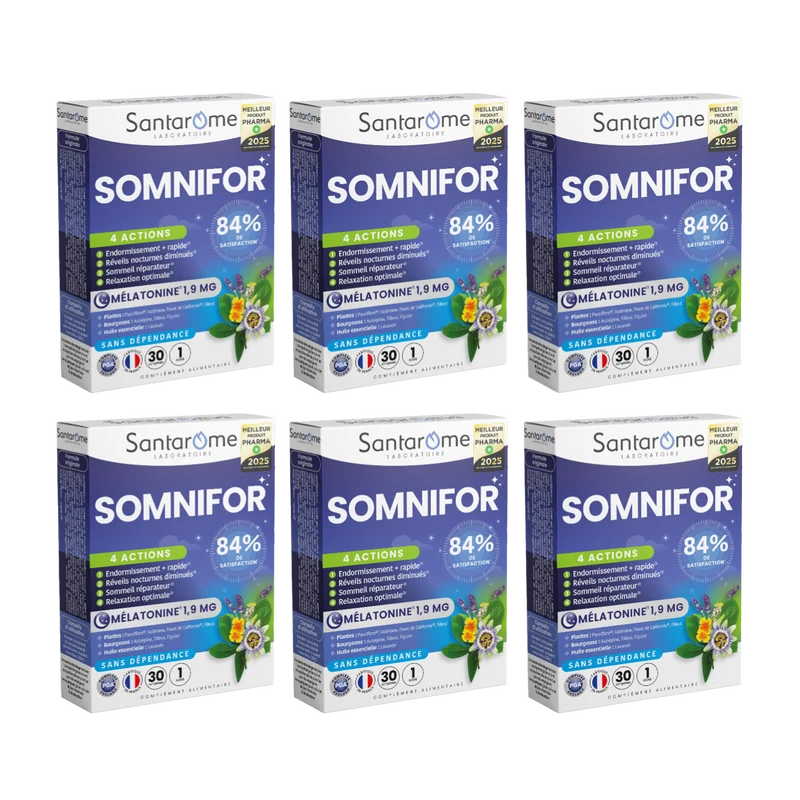 Somnifor 4 ACTIONS - 30 comprimés sommeil