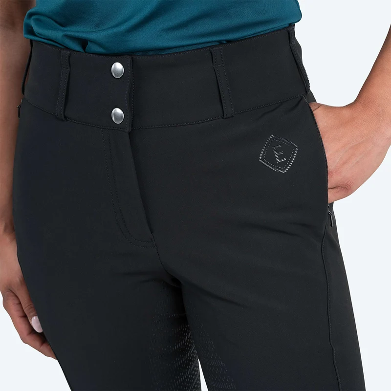 Elvera Equestrian Pantalon d'Équitation Dual Core Pro Noir