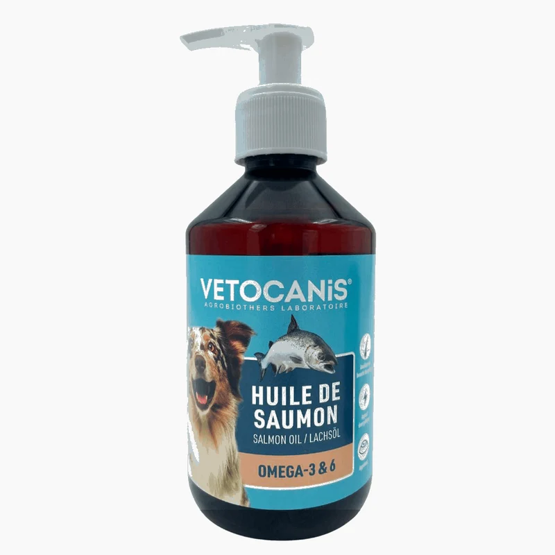 Huile de saumon pour Chien et Chat
