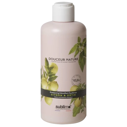 SUBLIMO - Douceur Nature - Shampoing Détoxifiant Equilibrant citron & ortie - 250 ml