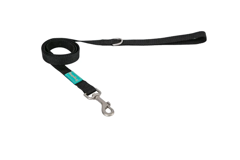 Freedog Basic Black Nylon Lead, 25 mm, 120 cm