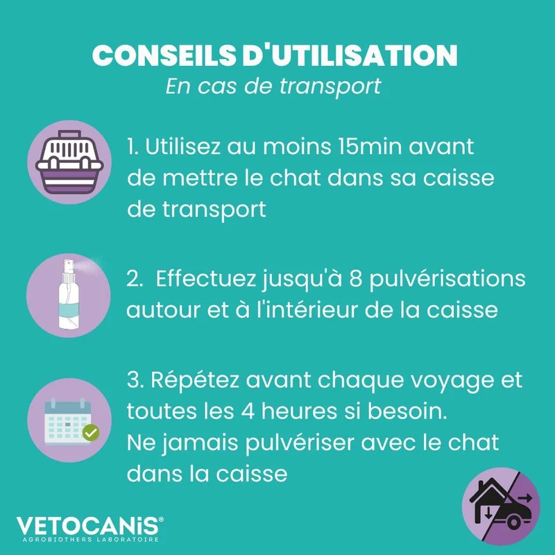 Spray Anti Stress apaisant et calmant pour chat