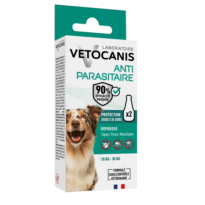 VETOCANIS 20%M Solution répulsive pour spot-on pour chiens