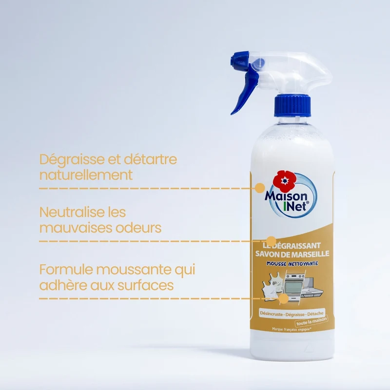 Dégraissant Marseille Mousse Active Multi Usages - 750ml