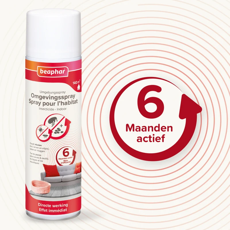 Spray environnemental Beaphar 500 ml anti-puces