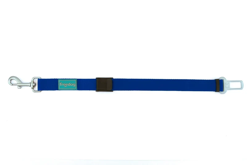 Freedog Blue Car Safety Belt, 25 mm, 36/56 cm