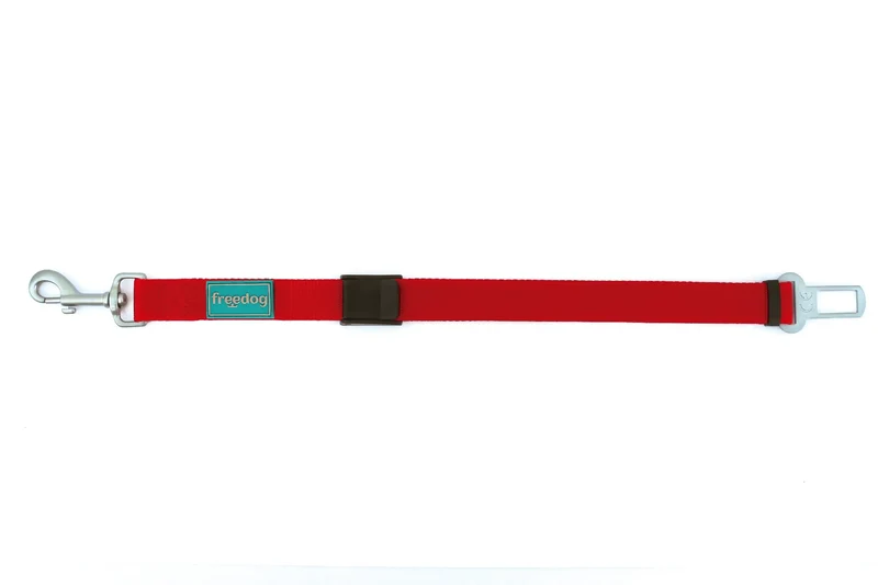 Freedog Red Car Safety Belt, 25 mm, 36/56 cm