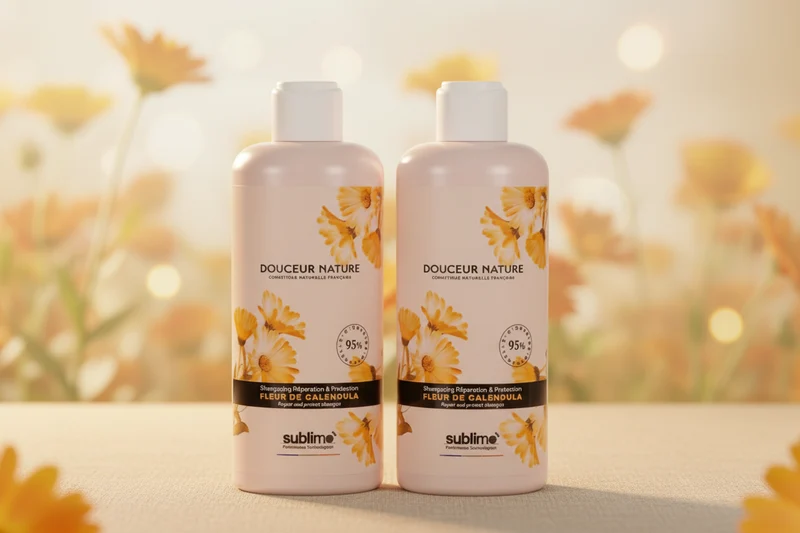 SUBLIMO - Douceur Nature - DUO Shampooing Réparation & Protection Fleur de Calendula - 250 ml