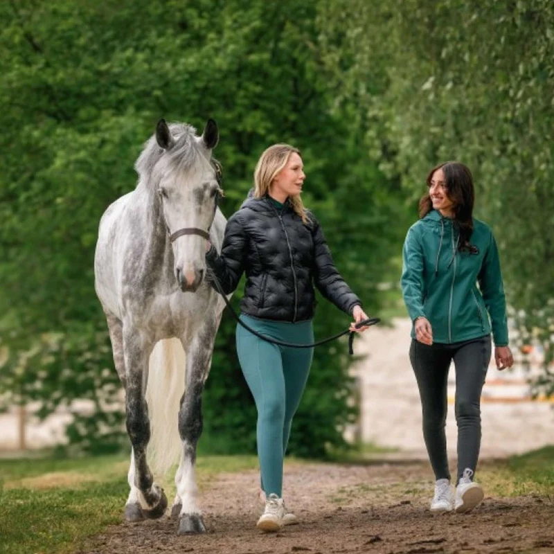 EQUITHÈME Legging d'Équitation Flora Full Grip Bleu canard