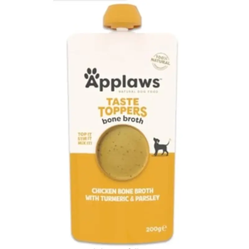 Applaws Dog Chicken Broth Bottle Topper, 6 x 200 ml