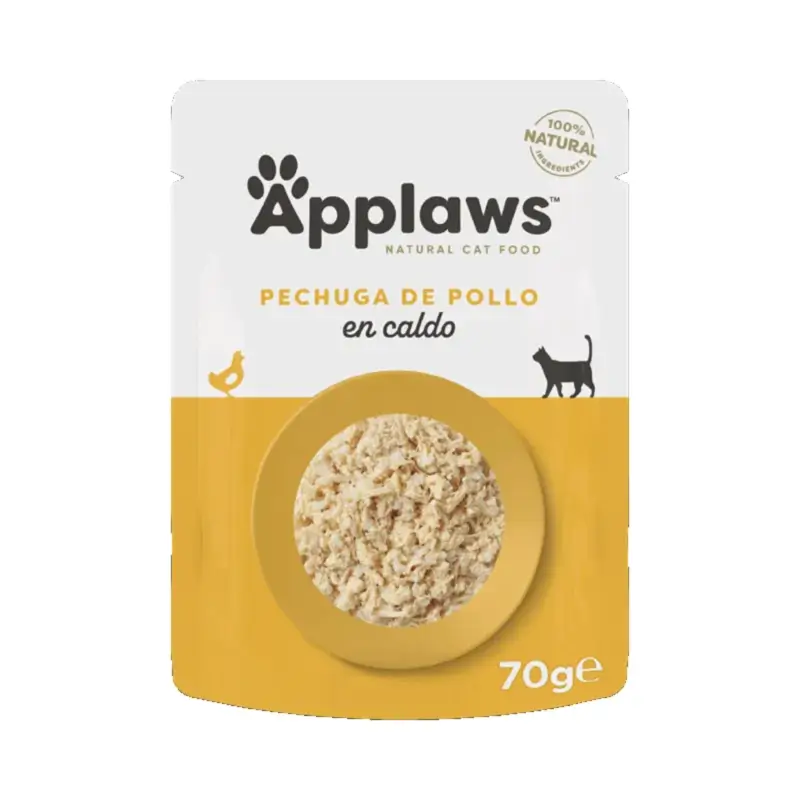 Applaws Cat Chicken Breast in Broth, 12 x 70 g