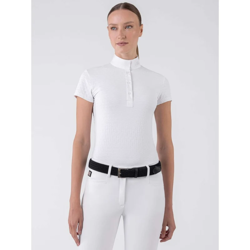 Equiline T-shirt de Concours Camberk Blanc