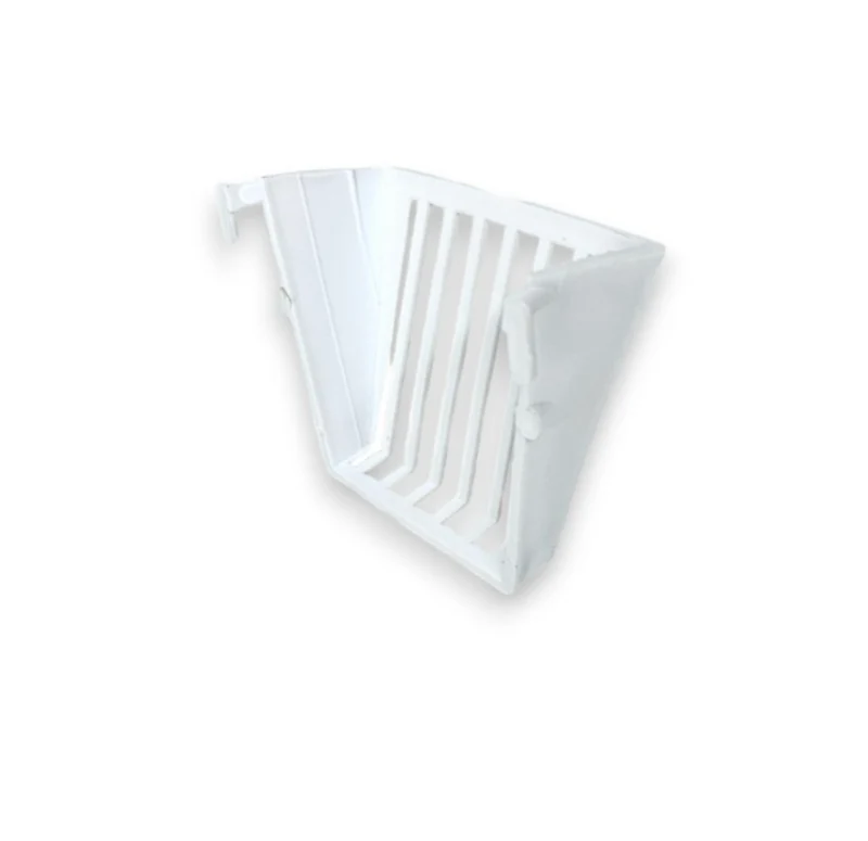 Ruifje plastique 9x6x3cm blanc