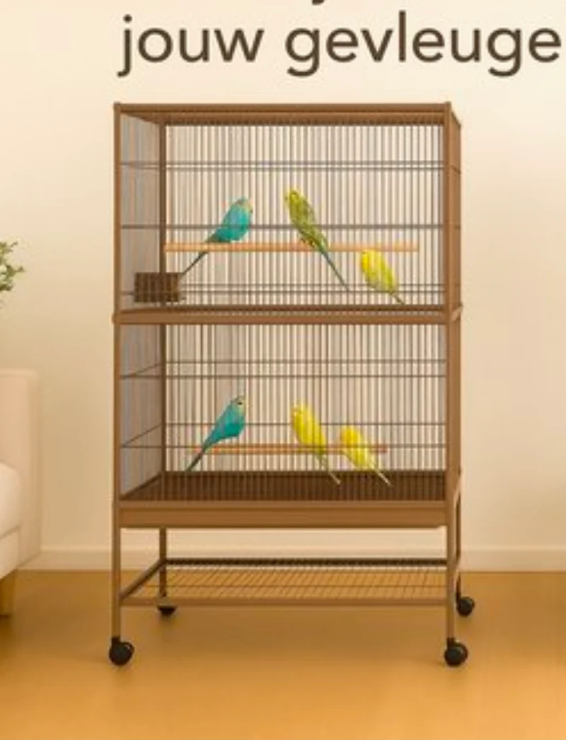 Volière Sumba Taube - Volière extérieure pour 8 personnes (intérieur/extérieur) - Volière en aluminium - 79 x 52 x 134 cm - Volière flamants roses