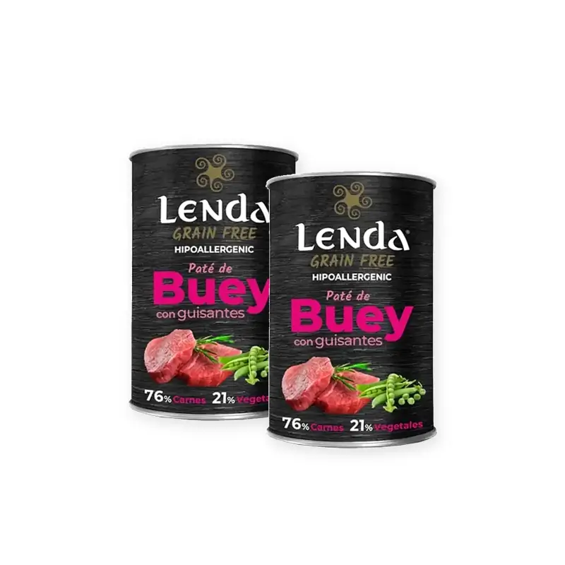 Lenda Wet Dog Beef, Pack of 2 x 12 x 400 g