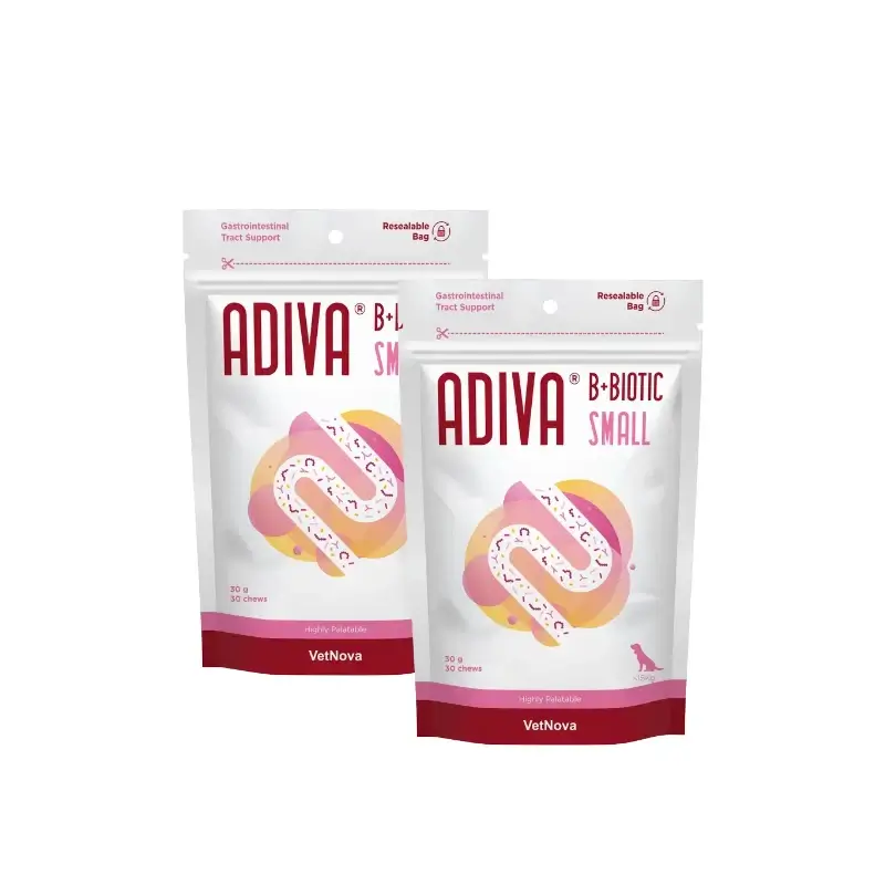 Vetnova Adiva B+Biotic Small 30 chews, pack of 2