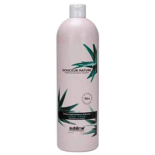 SUBLIMO - Shampoing Naturel Cheveux Bouclés Aloe Vera - Définition & Hydratation - 1L