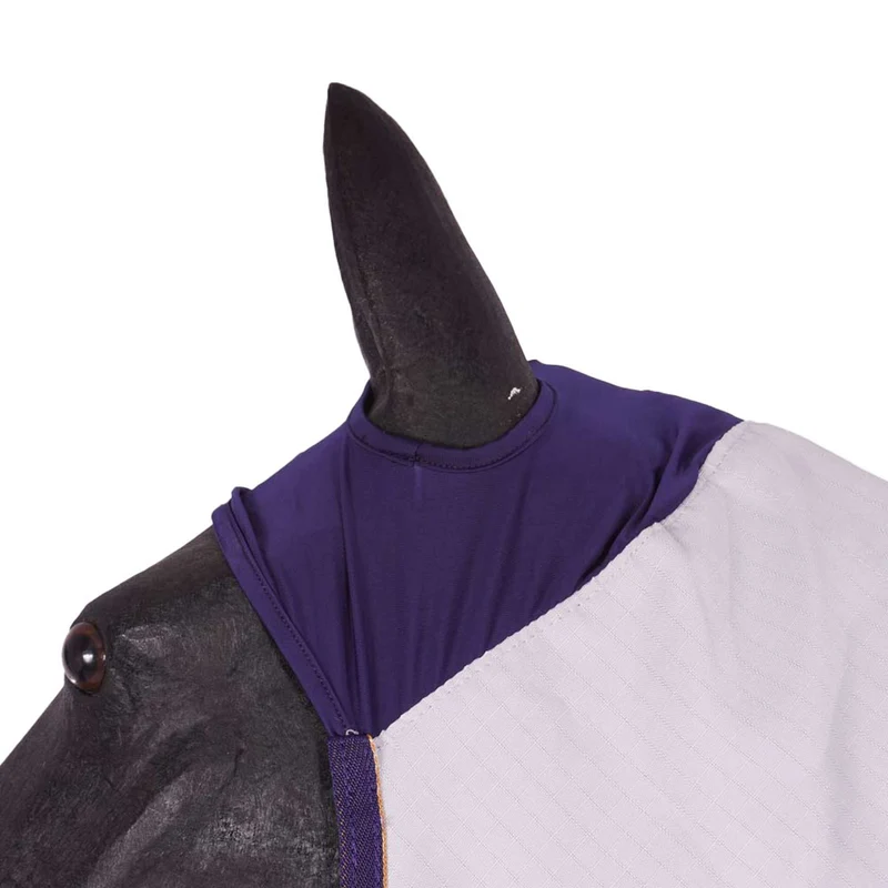 Shires Couverture Anti-Mouches Highlander Plus Sun Shade Combo Gris