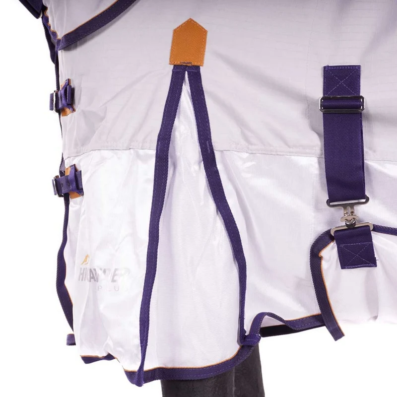 Shires Couverture Anti-Mouches Highlander Plus Sun Shade Combo Gris