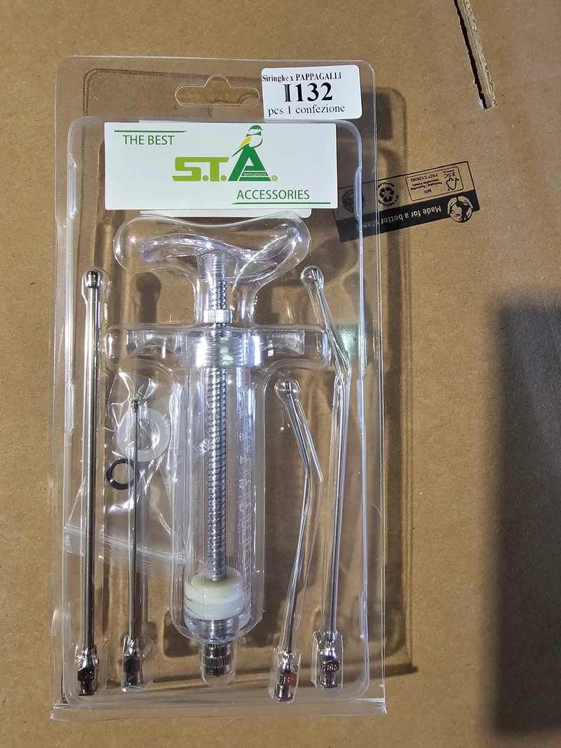STA-I132 Kit d'alimentation pour perroquets / Seringue + Aiguilles