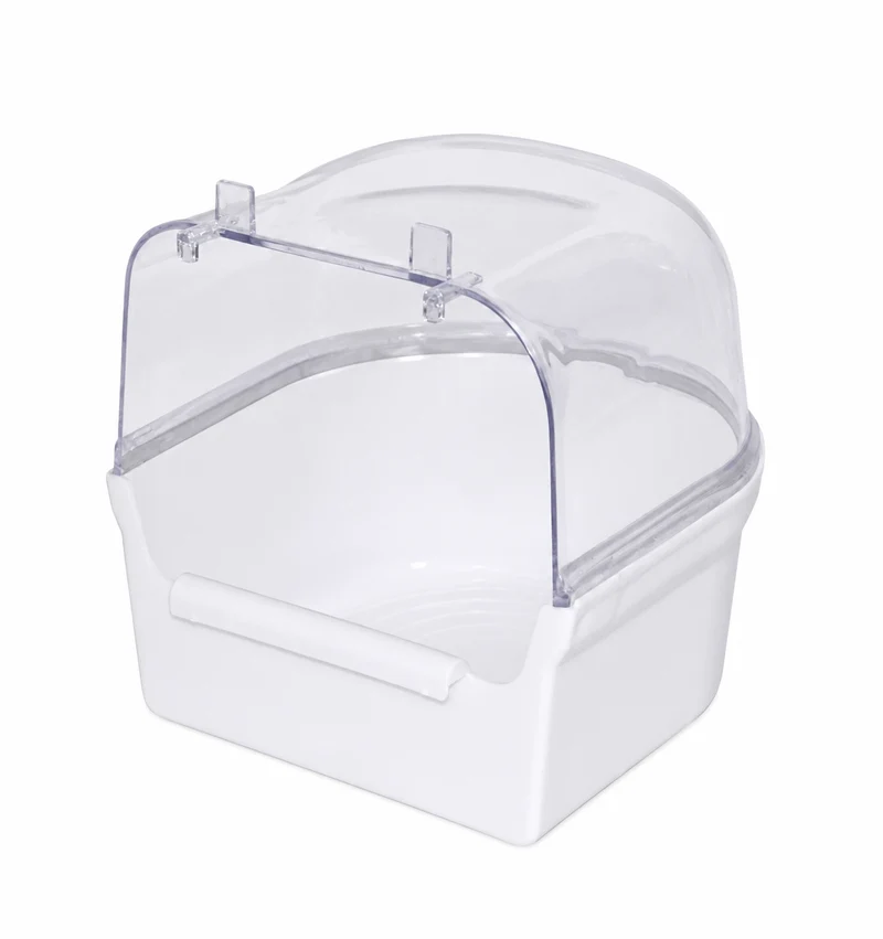 Maison de bain grand blanc / transparent