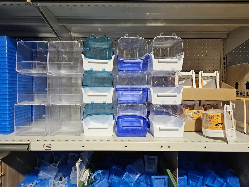 Maison de bain grand transparent Bleu / transparent