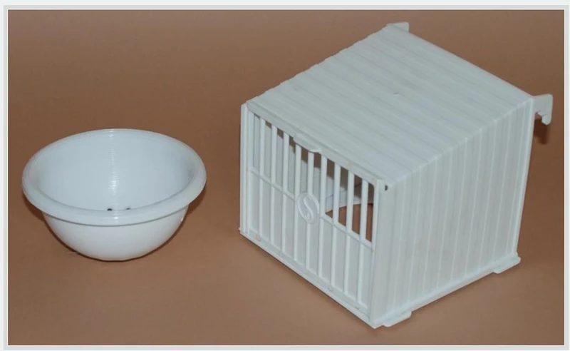 Nid suspendu blanc avec bol nid blanc - BOX 18 PIECES