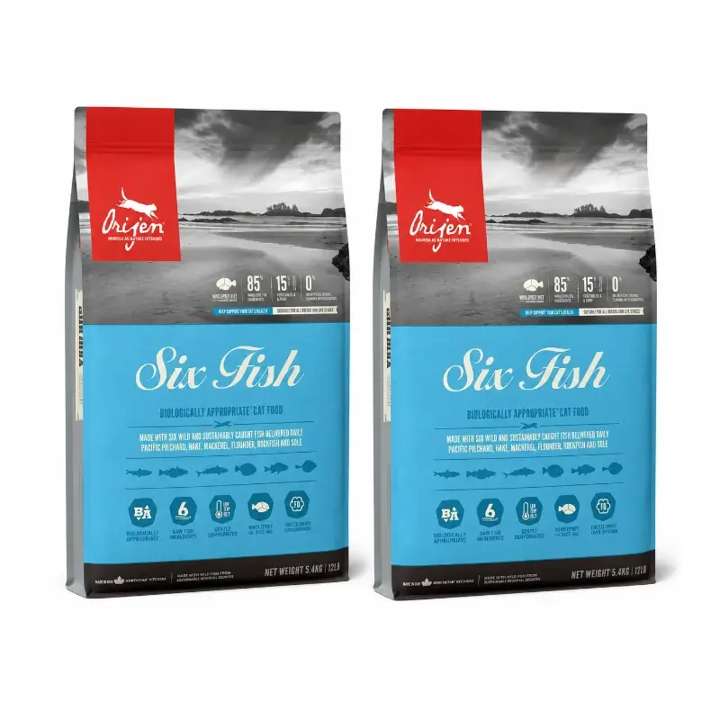Orijen Feline Adult 6 Fish 5,4Kg cat food pack 2