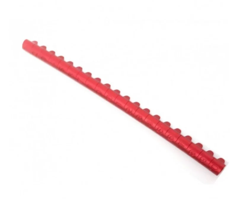 20 anneaux de serrage en aluminium ouverts Couleur : Rouge