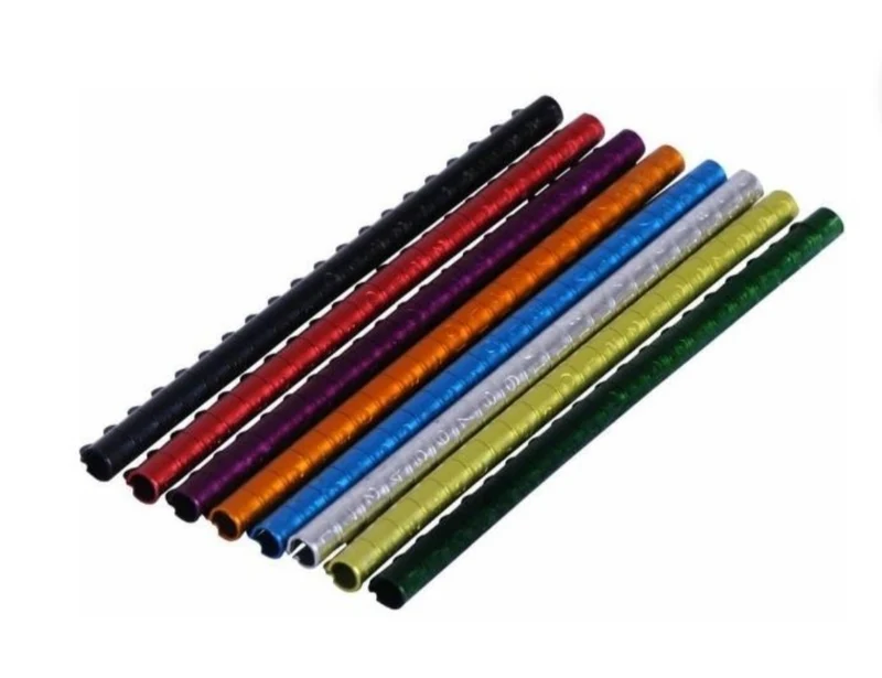 20 anneaux de pression en aluminium ouverts Couleur : Vert