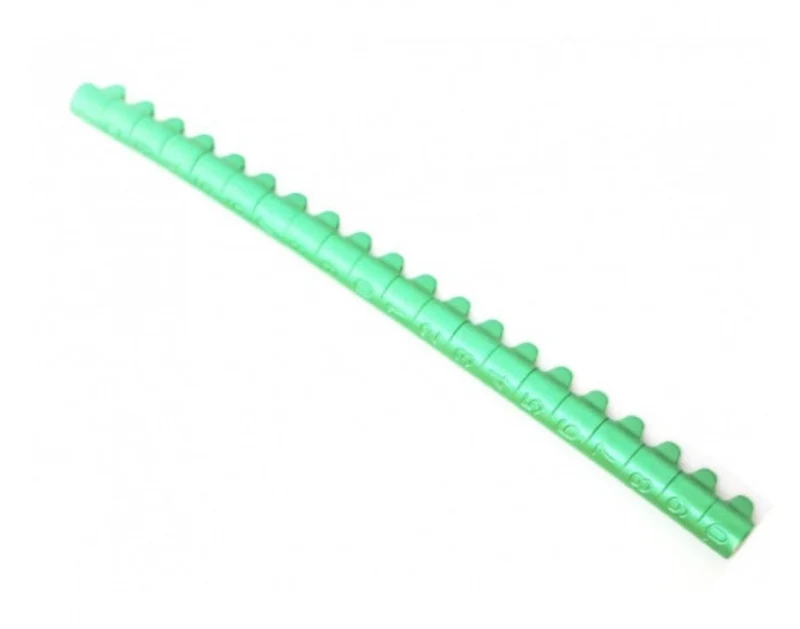 20 anneaux de pression en aluminium ouverts Couleur : Vert