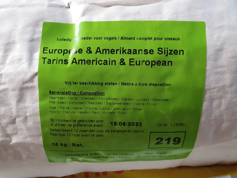 Tarins d'Europe et d'Amérique 15 kg 219