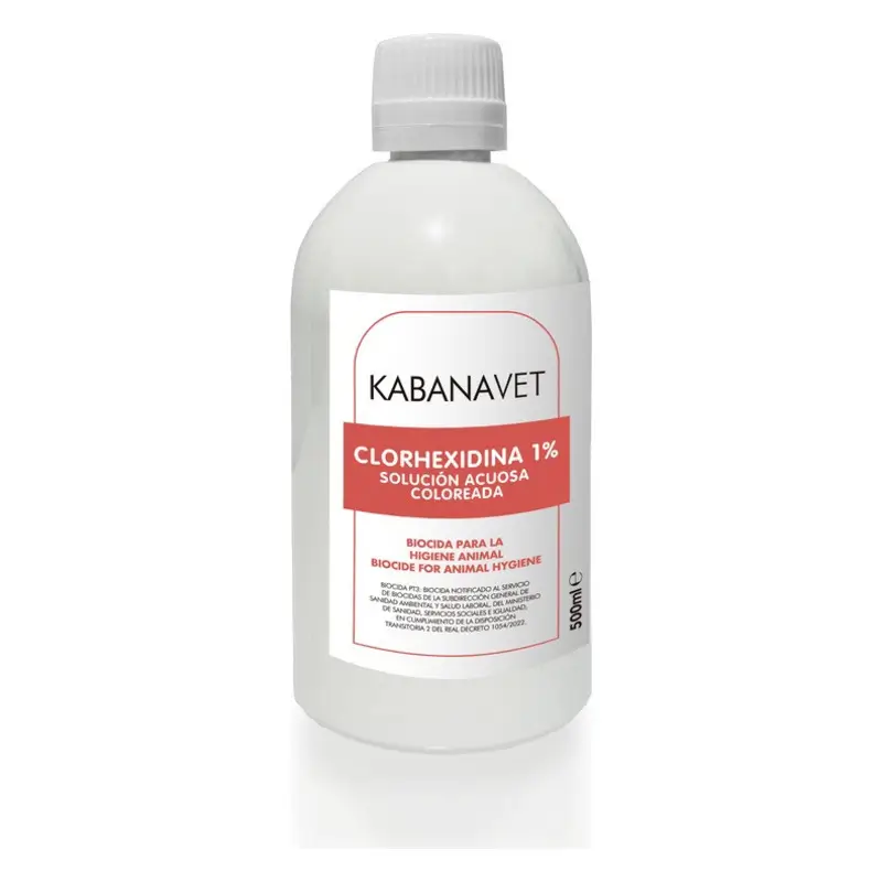 Desinclor (Red) 1% Chlorhexidine Antiseptic Solution for Veterinary Use, 500 ml.