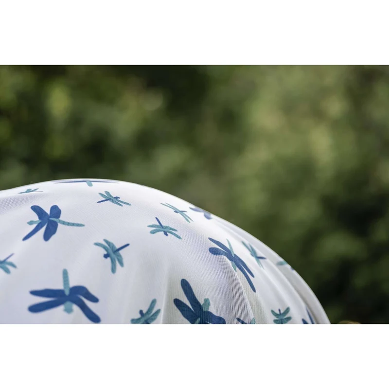 Amigo Couverture Anti-Mouches Plus Dragonfly Print/Silver/Blue/Sage