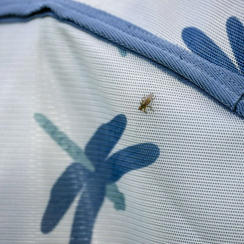 Amigo Couverture Anti-Mouches Dragonfly Print/Silver/Blue/Sage