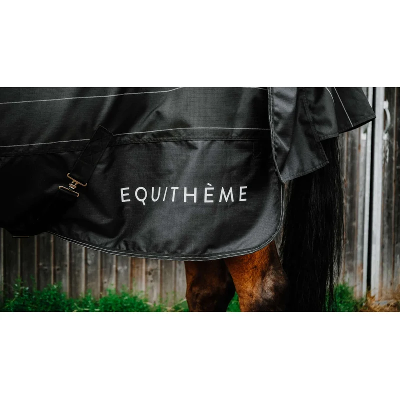EQUITHÈME Couverture Imperméable TYREX Lumin 600D 0g Noir