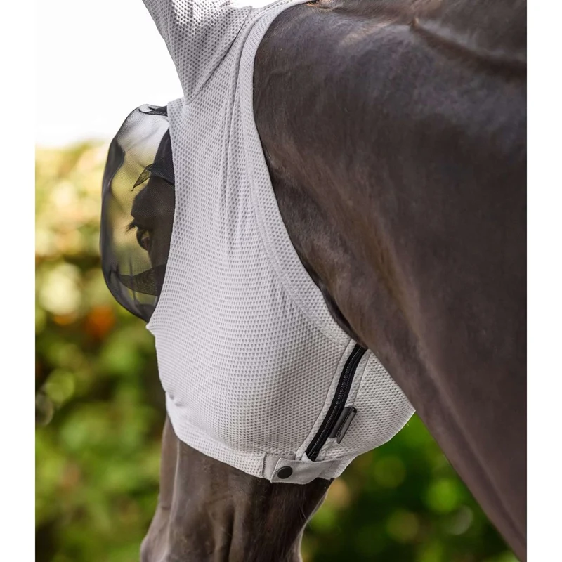 Waldhausen Masque Anti-Mouches Puck Breath Gris Argent