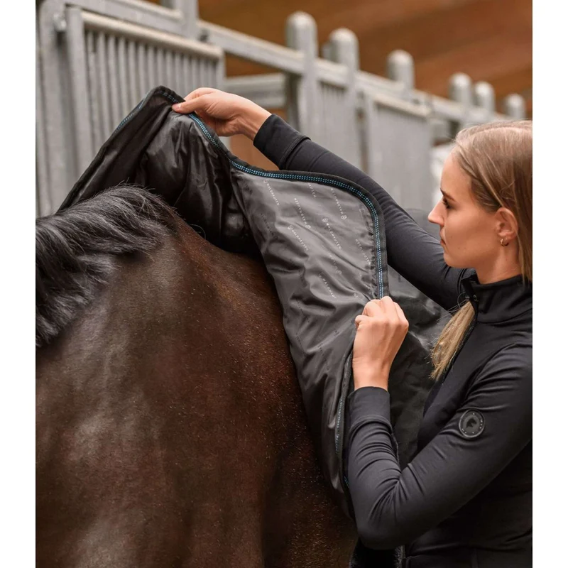 Waldhausen Couverture chauffante et de massage TecSupreme Noir