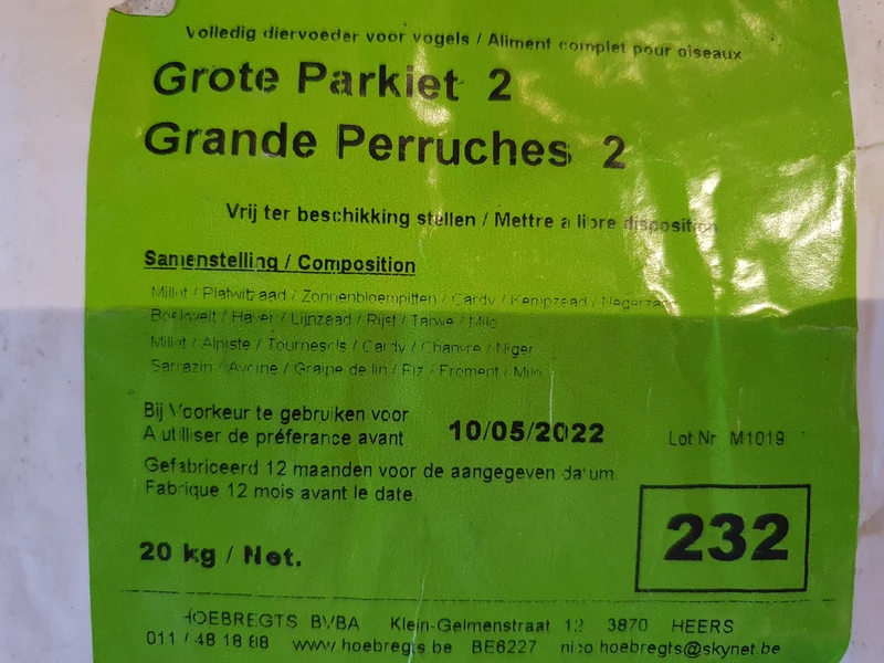 Grandes perruches 2 - 20kg -