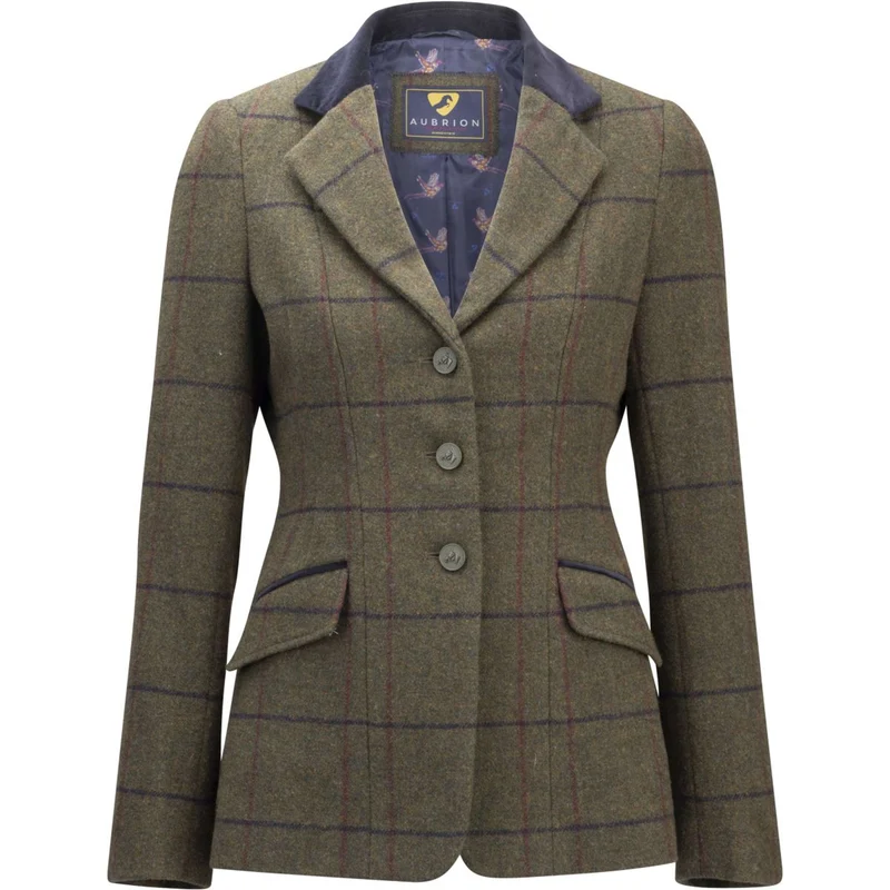 Aubrion by Shires Veste de Concours Saratoga Spruce Vert Check