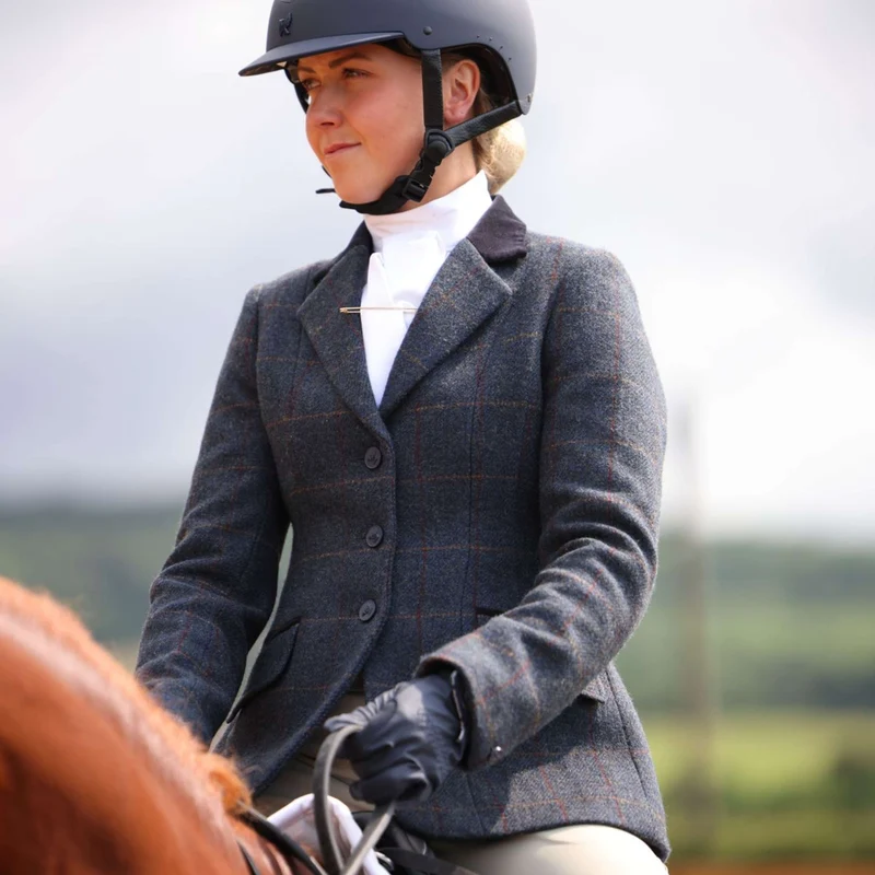 Aubrion by Shires Veste de Concours Saratoga Juniper Navy Check