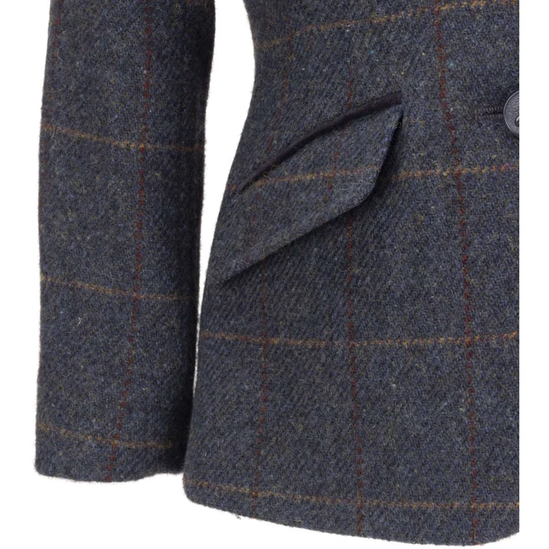 Aubrion by Shires Veste de Concours Saratoga Enfants Juniper Navy Check