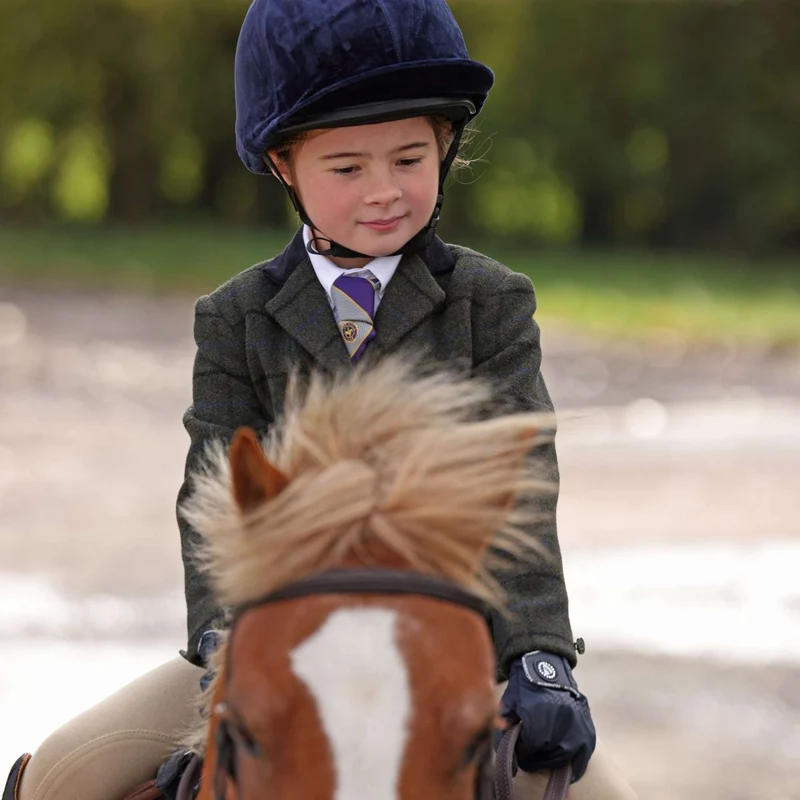 Aubrion by Shires Veste de Concours Saratoga Enfants Vert foncé Check