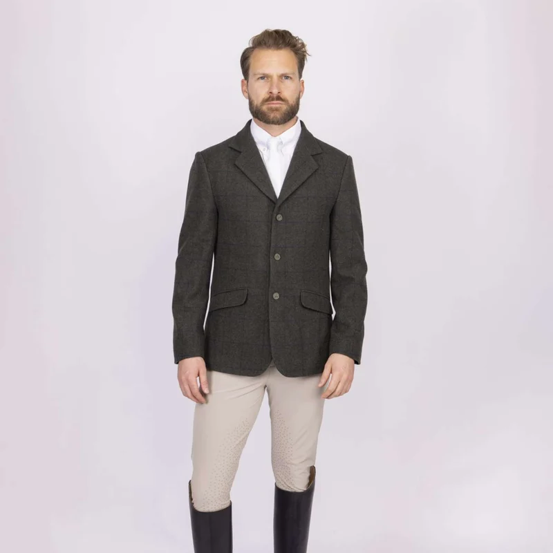 Aubrion by Shires Veste de Concours Saratoga Hommes Elm Vert Check