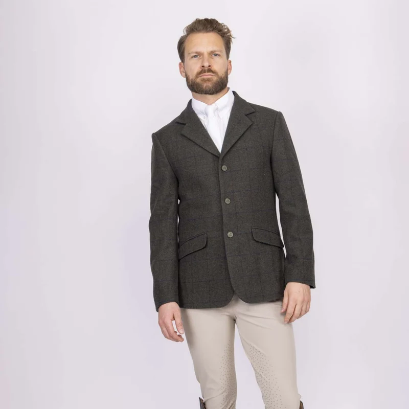 Aubrion by Shires Veste de Concours Saratoga Hommes Elm Vert Check