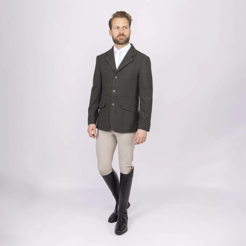 Aubrion by Shires Veste de Concours Saratoga Hommes Elm Vert Check