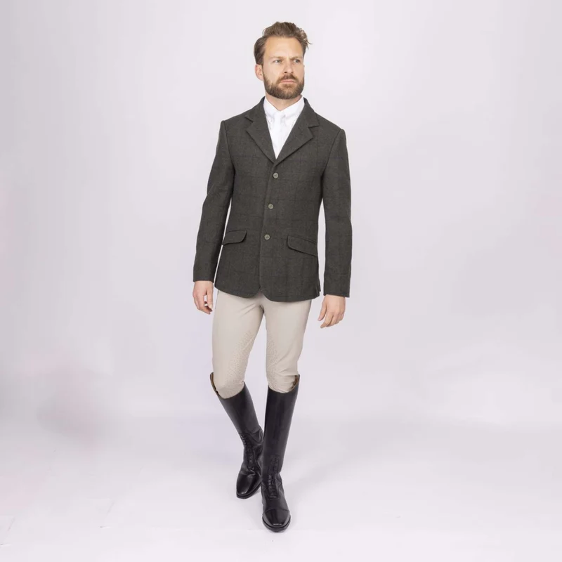 Aubrion by Shires Veste de Concours Saratoga Hommes Elm Vert Check
