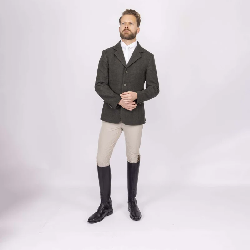 Aubrion by Shires Veste de Concours Saratoga Hommes Elm Vert Check