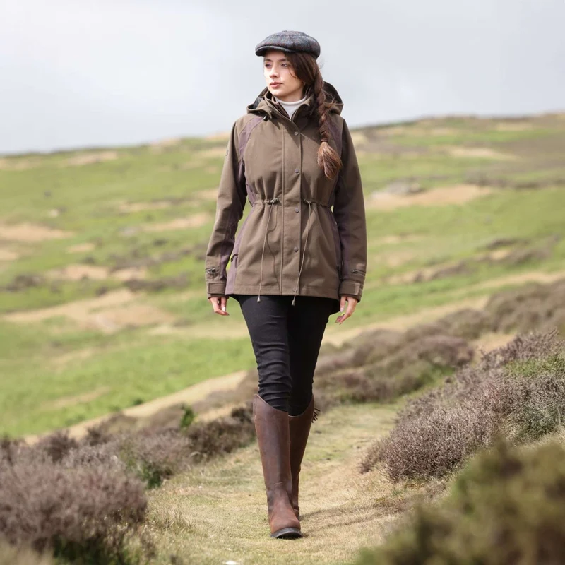 Aubrion by Shires Veste Heritage Olive foncé