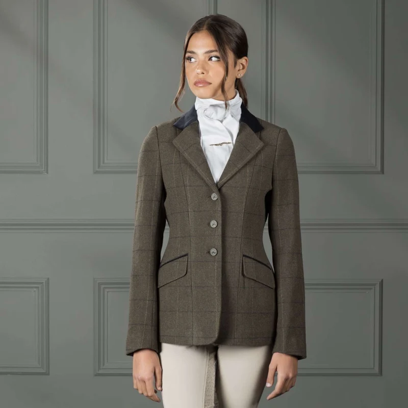 Aubrion by Shires Veste de Concours Saratoga Vert Check
